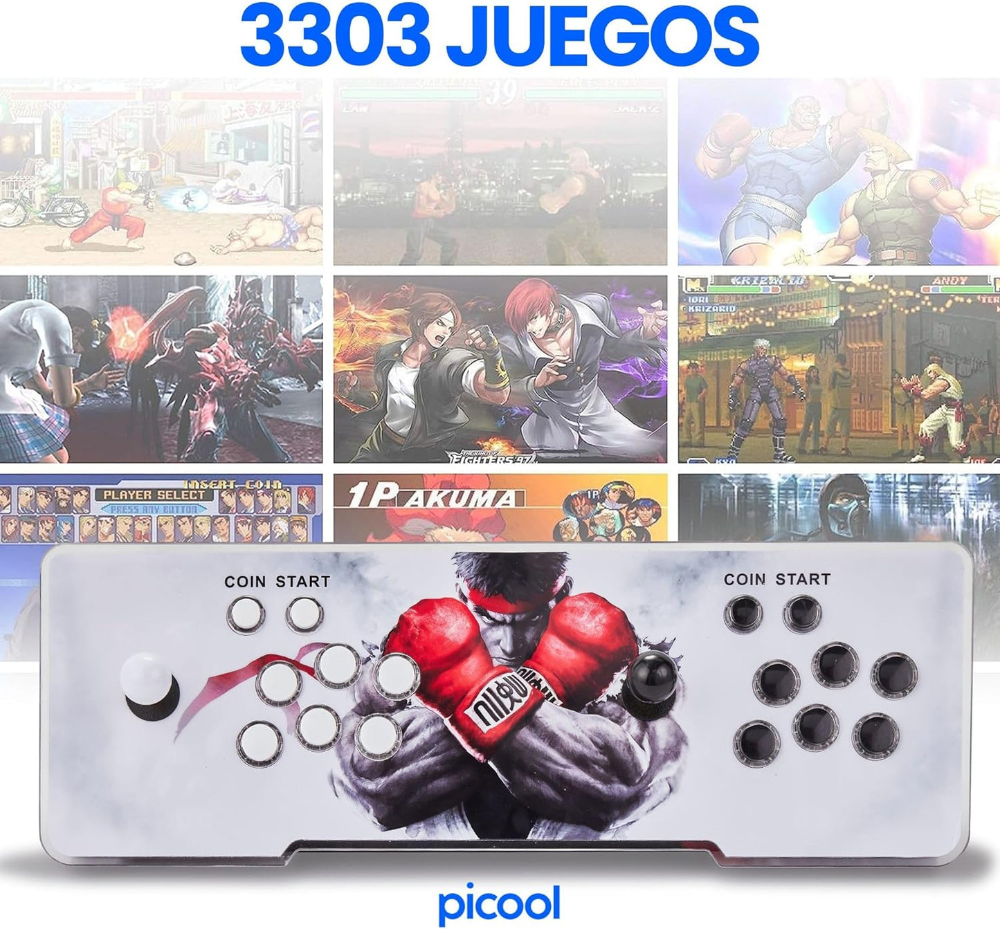 Tablero Arcade con 6100 juegos AR16