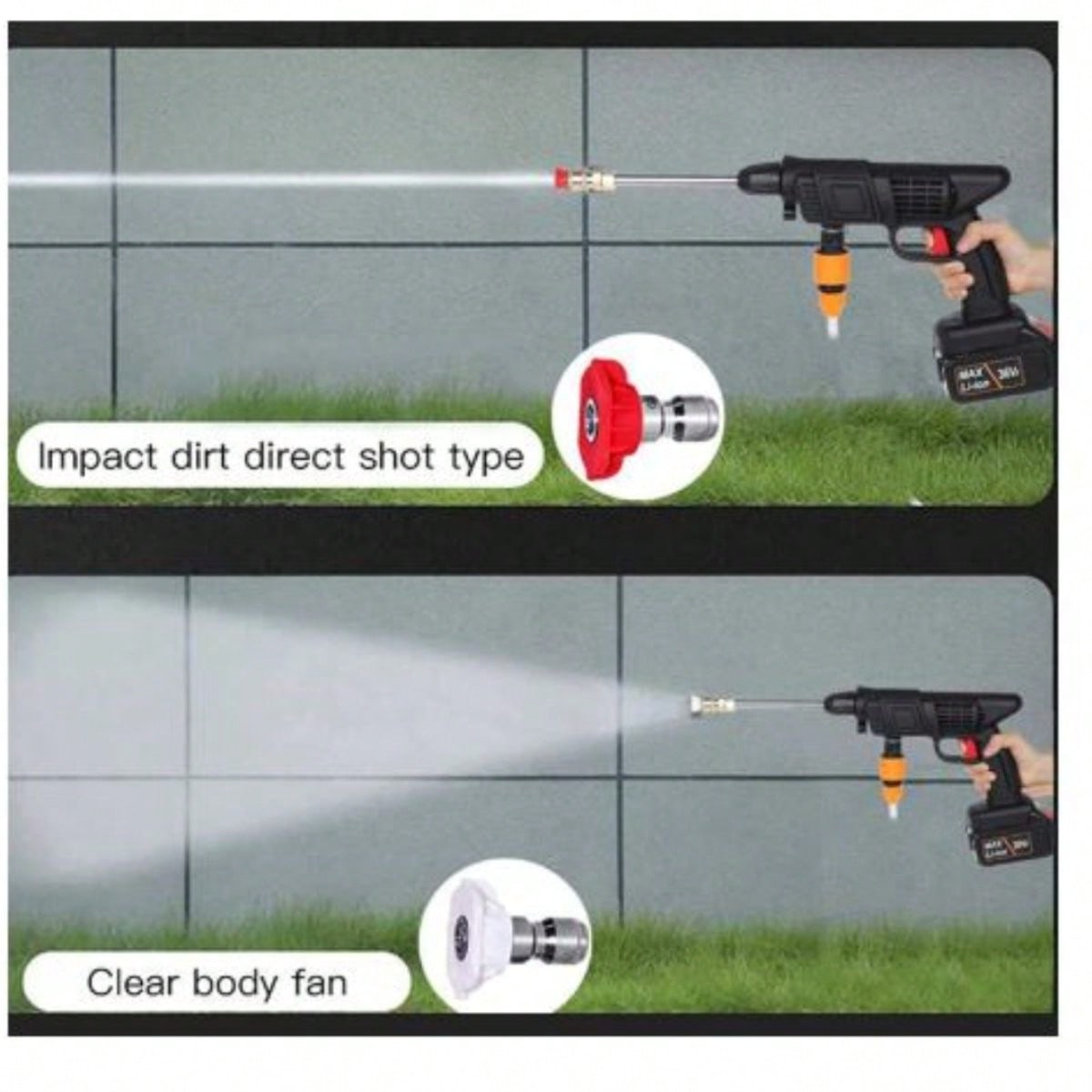 Pistola De Lavado Coche 48v Inalámbrico Alta Presión