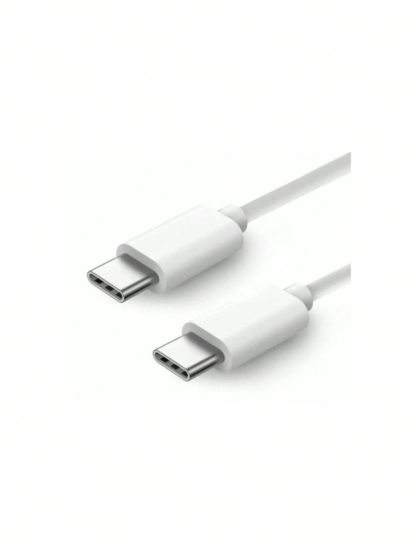 Cable USB-C a USB-C 1-M Blanco premium