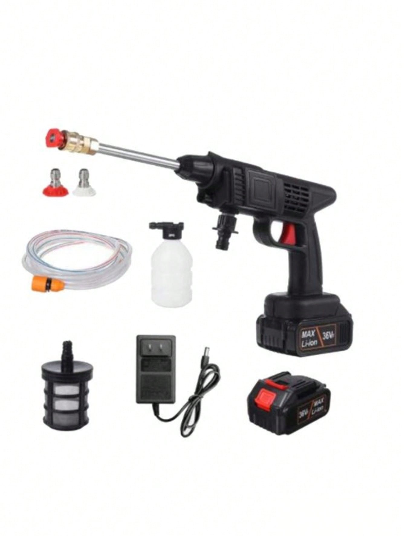 Pistola De Lavado Coche 48v Inalámbrico Alta Presión