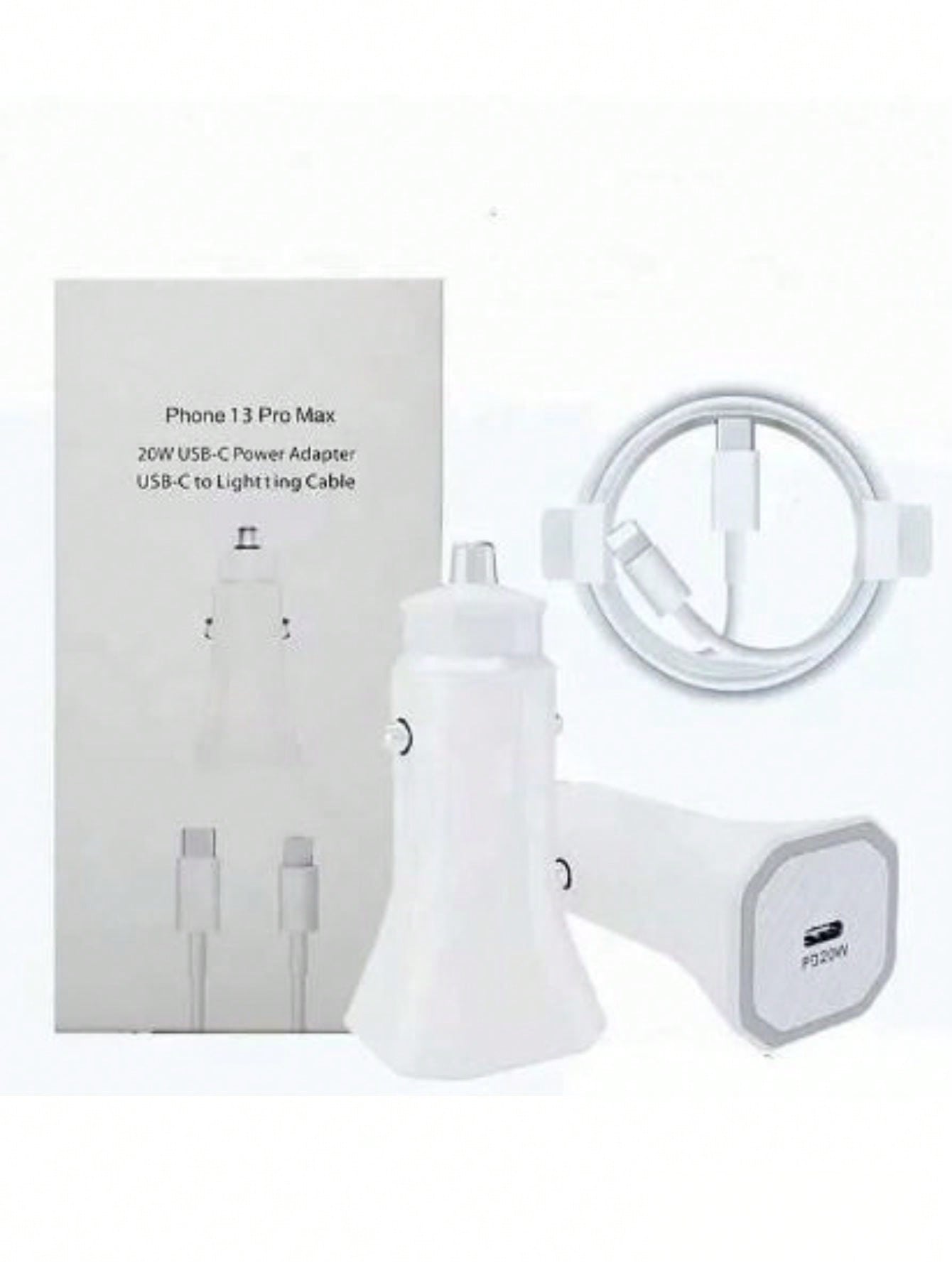 Cargador Para Vehículo IP 20w C/ Cable Lightning
