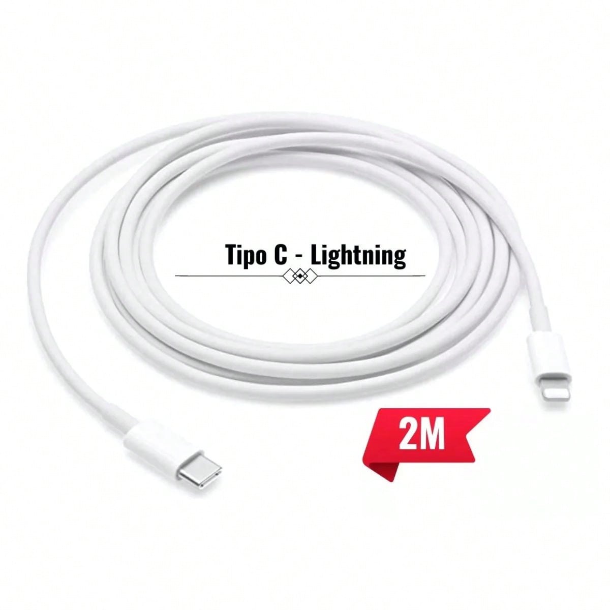 Cable De Carga Rápida Tipo C Para IP 2m