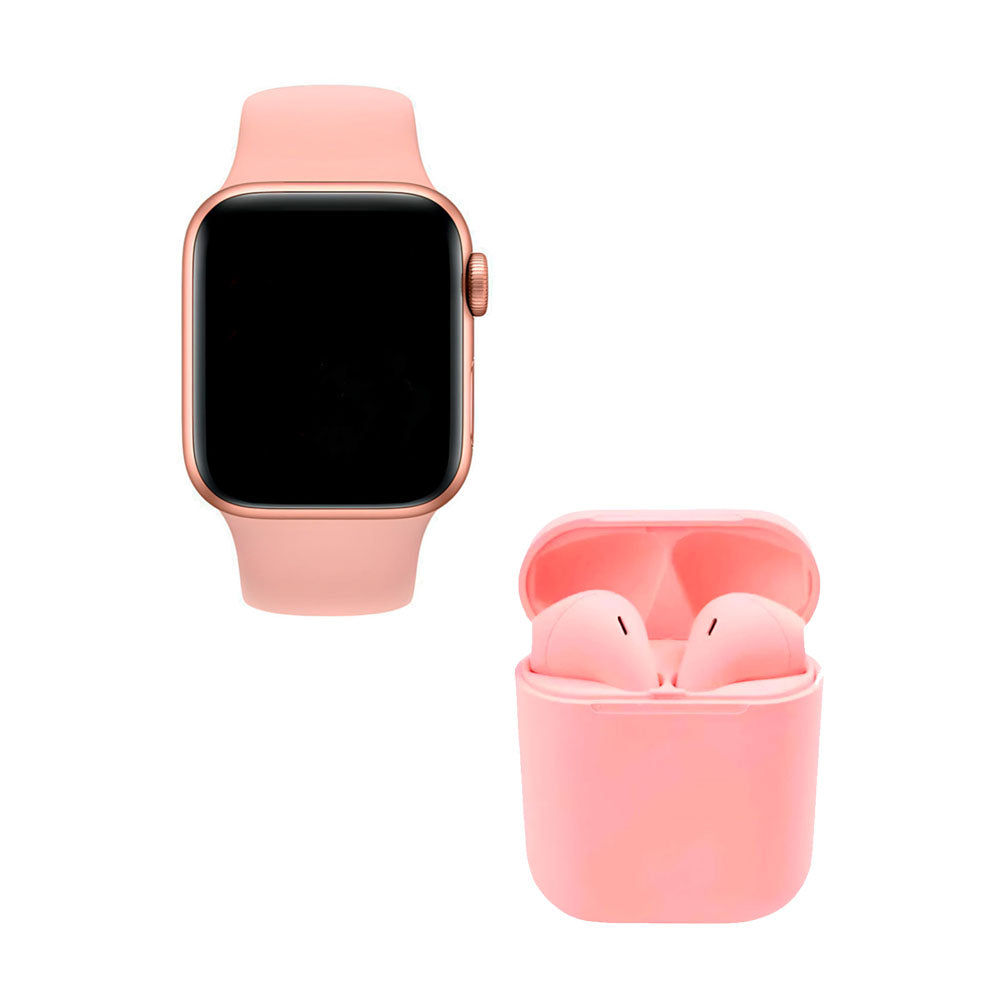 Kit smartwatch t500 y audífonos twins