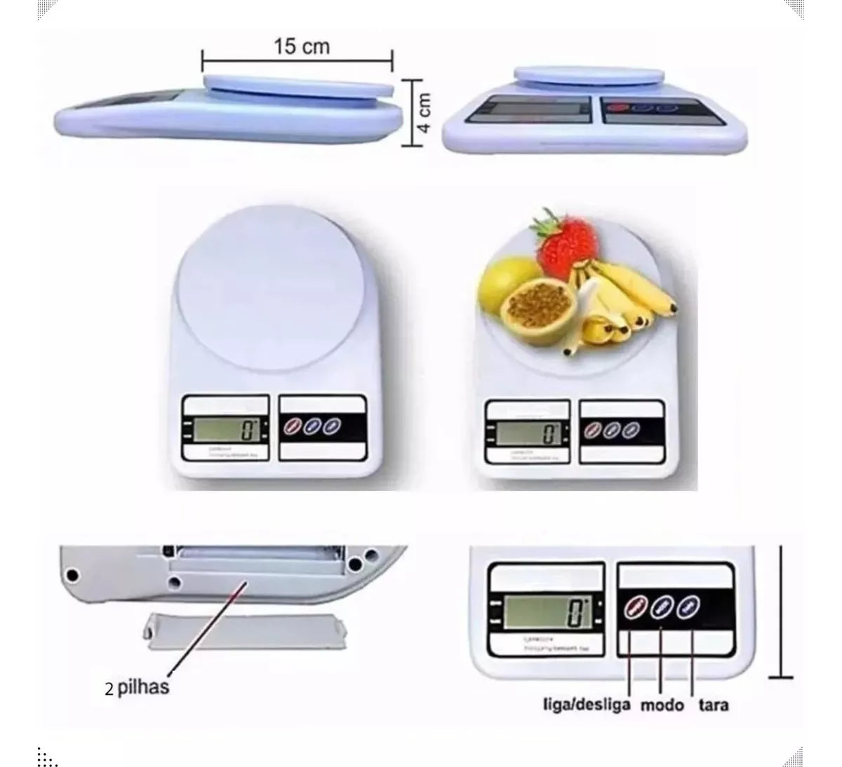 Báscula De Cocina Digital De Alta Precisión
