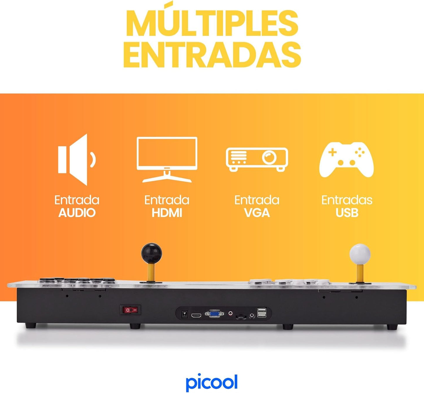 Tablero Arcade con 6100 juegos AR16